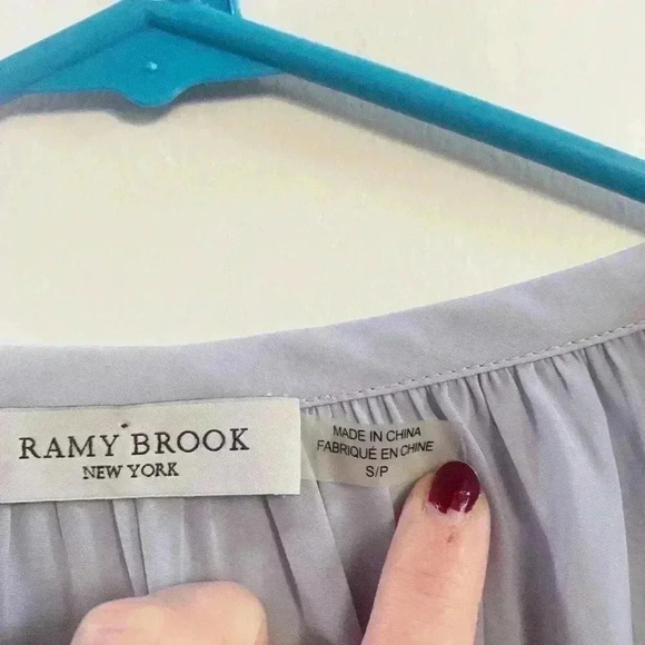 Ramy Brook lace up blouse small - Picture 4 of 6